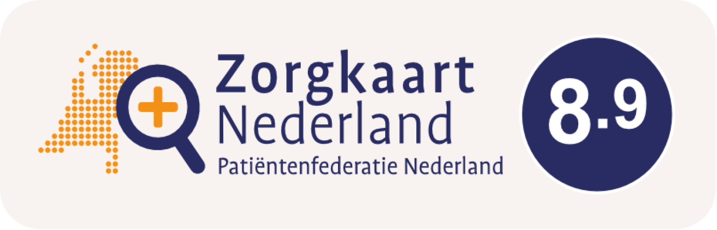 Zorgkaart Nederland Patiëntenfederatie Nederland 8,9